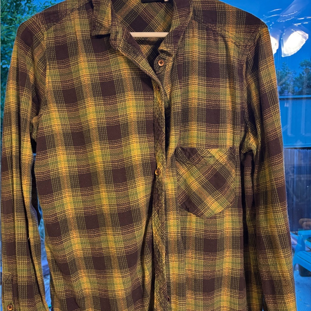 Plaid Shirt - Green and Brown